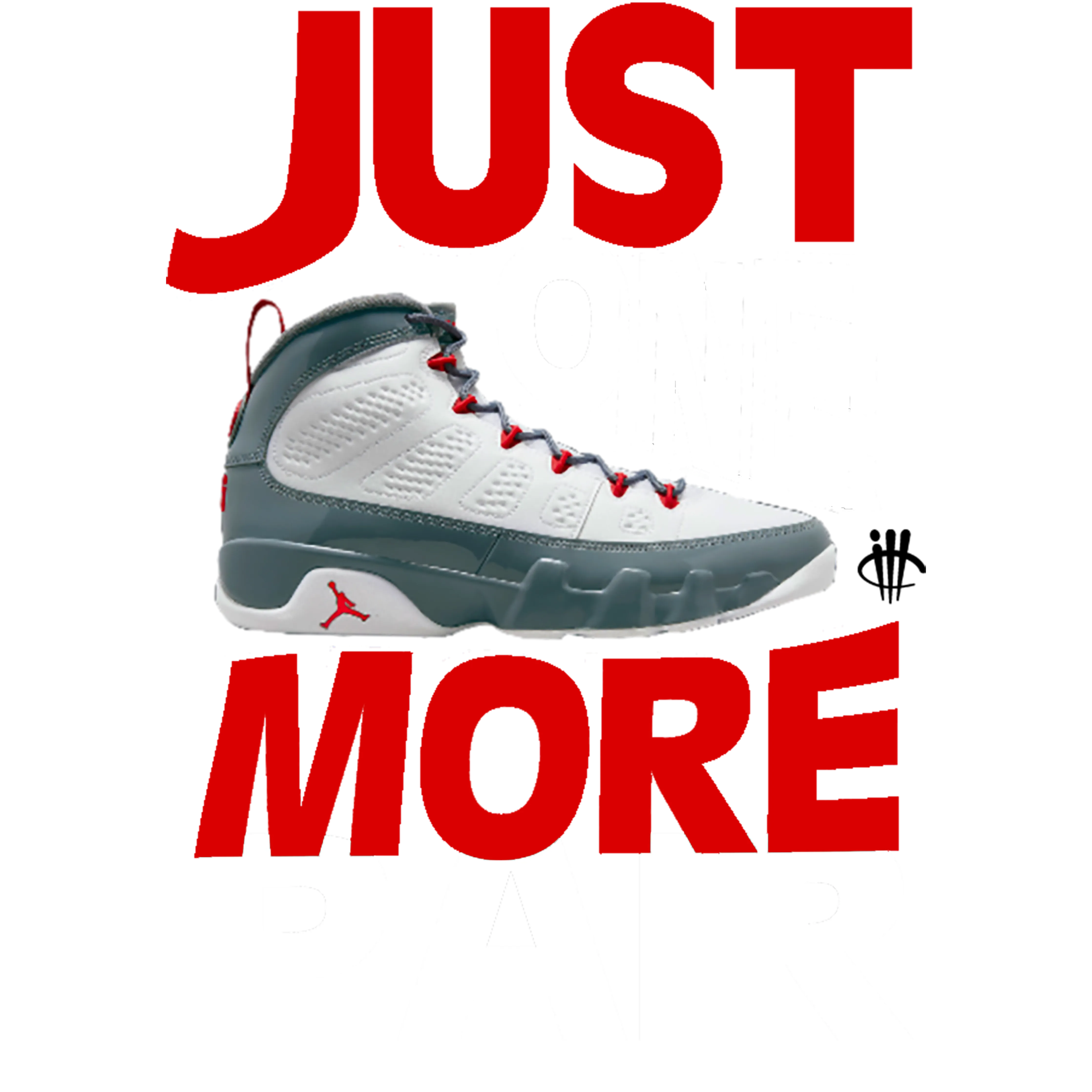 Air Jordan 9 “Fire Red” Grey T-Shirt (JUST ONE MORE PAIR)