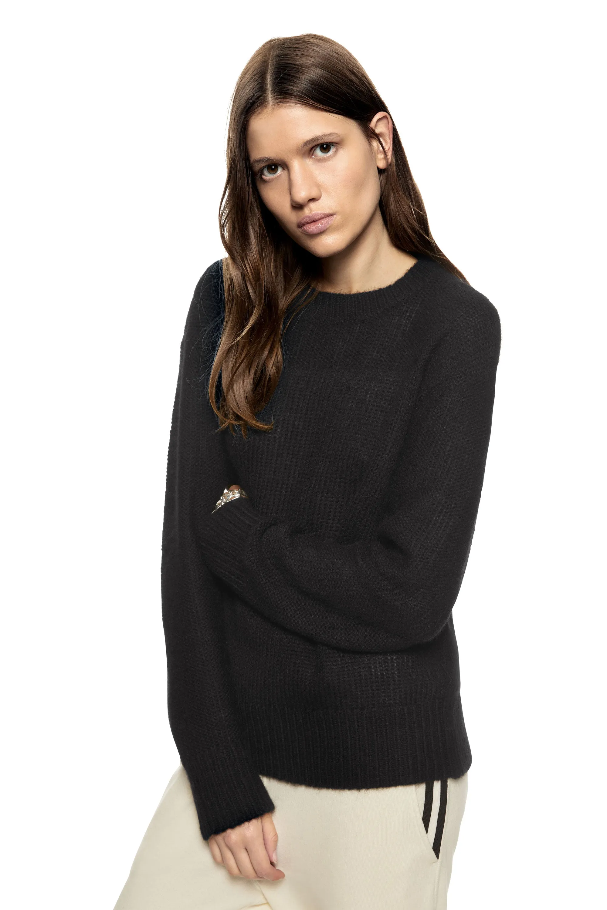 Alpaca Blend Sweater (Black)