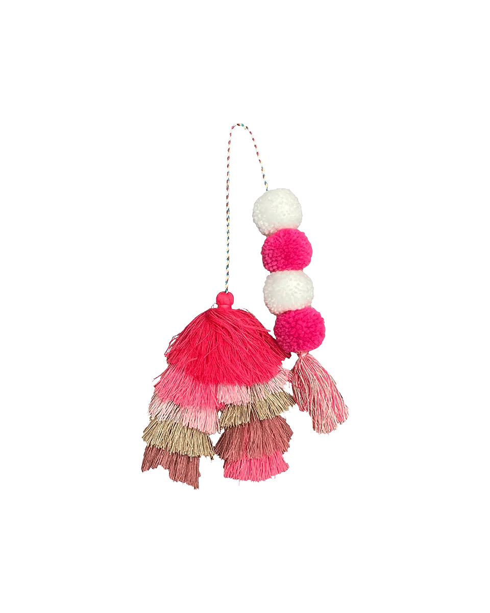 Bogg® Bag Bauble - Straw Market Double Tassel