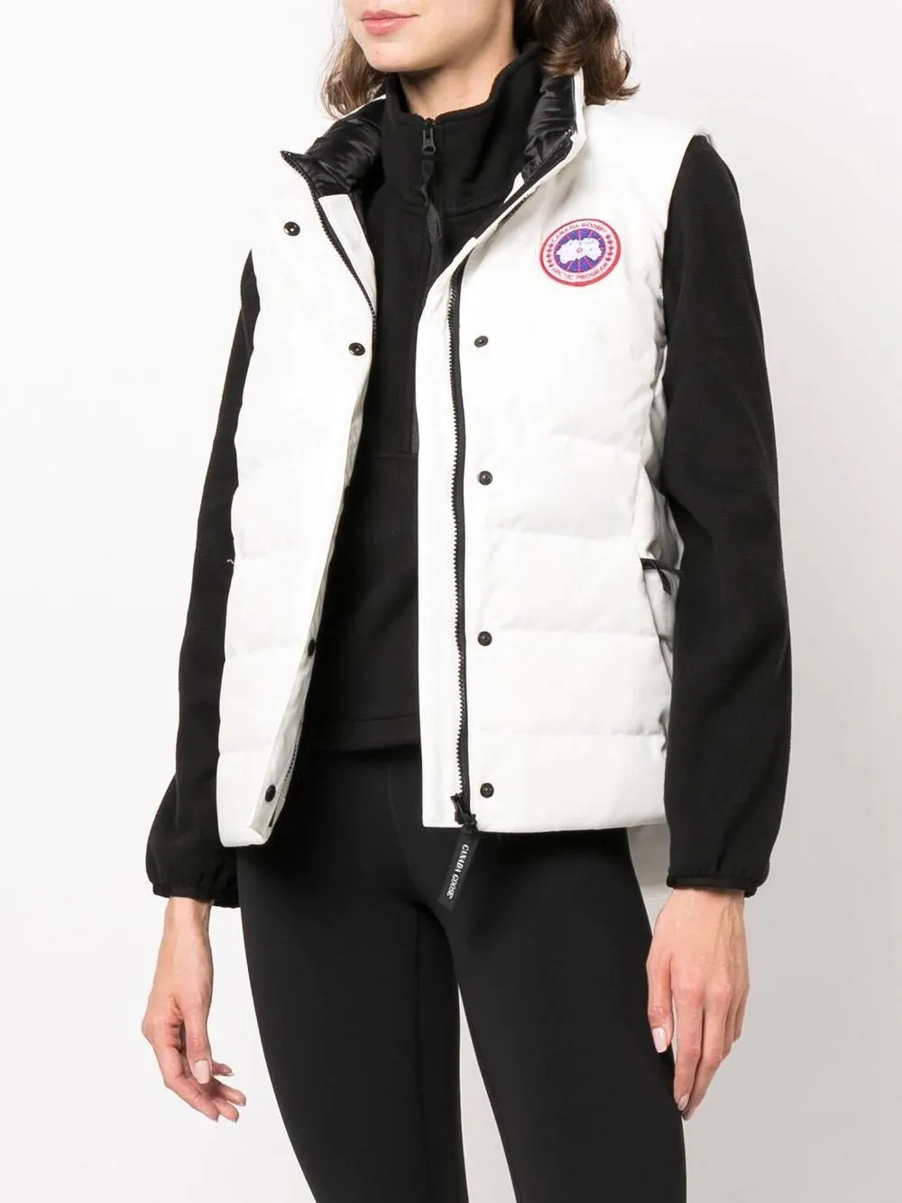 CANADA GOOSE FREESTYLE LOGO PATCH PADDED VEST