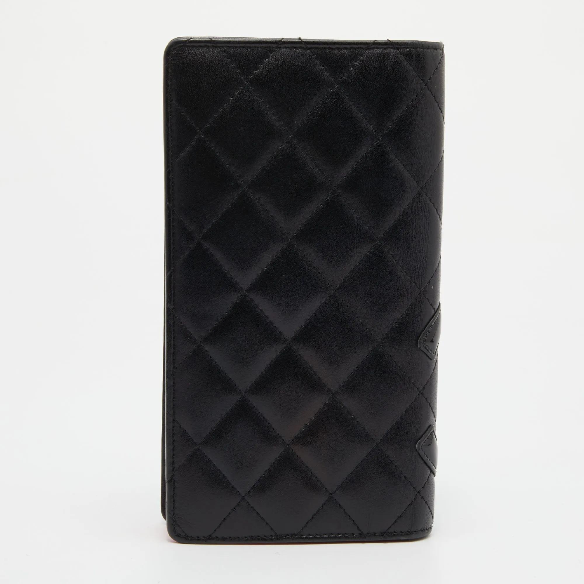 Chanel Black Quilted Leather Cambon Ligne Yen Long Wallet