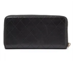 Chanel Caviar Leather Quilted Long Zippy Wallet