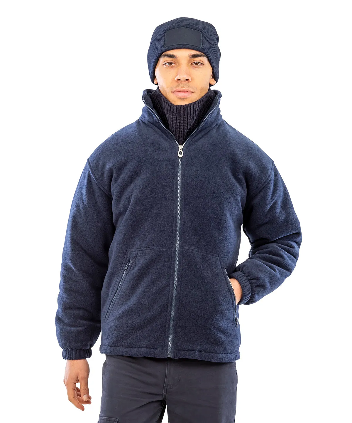 Core padded winter fleece | Black