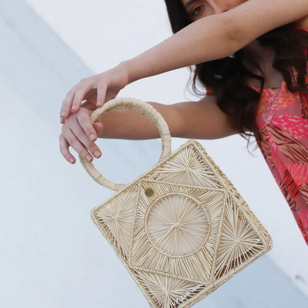 Desert Bag - Straw Bag - Hand Woven Iraca Palm Purse