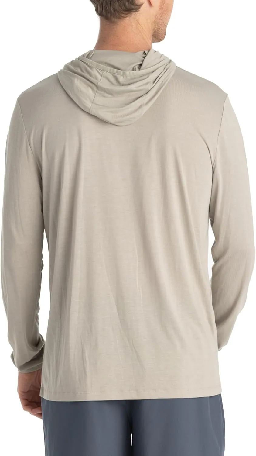 Free Fly Men's Lightweight Hoodie - UPF 20  Sun Protection Moisture Wicking, Breathable Bamboo Viscose Outdoor Shirt for Men