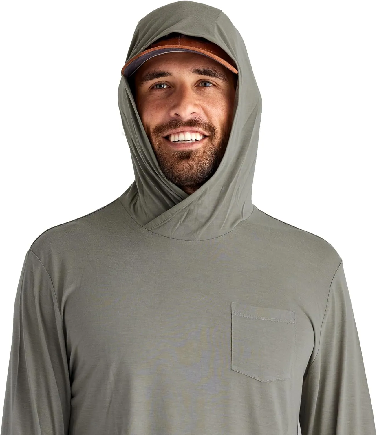 Free Fly Men's Lightweight Hoodie - UPF 20  Sun Protection Moisture Wicking, Breathable Bamboo Viscose Outdoor Shirt for Men
