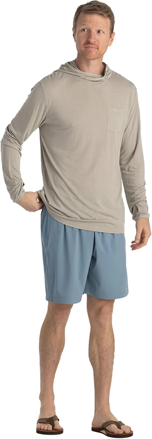 Free Fly Men's Lightweight Hoodie - UPF 20  Sun Protection Moisture Wicking, Breathable Bamboo Viscose Outdoor Shirt for Men