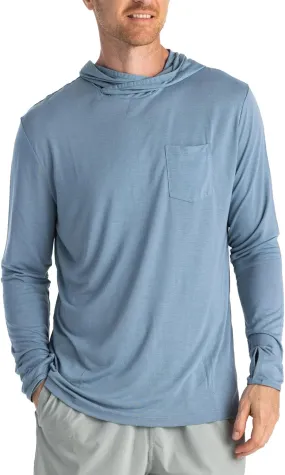 Free Fly Men's Lightweight Hoodie - UPF 20  Sun Protection Moisture Wicking, Breathable Bamboo Viscose Outdoor Shirt for Men