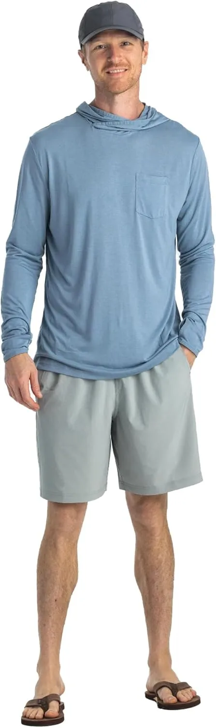 Free Fly Men's Lightweight Hoodie - UPF 20  Sun Protection Moisture Wicking, Breathable Bamboo Viscose Outdoor Shirt for Men