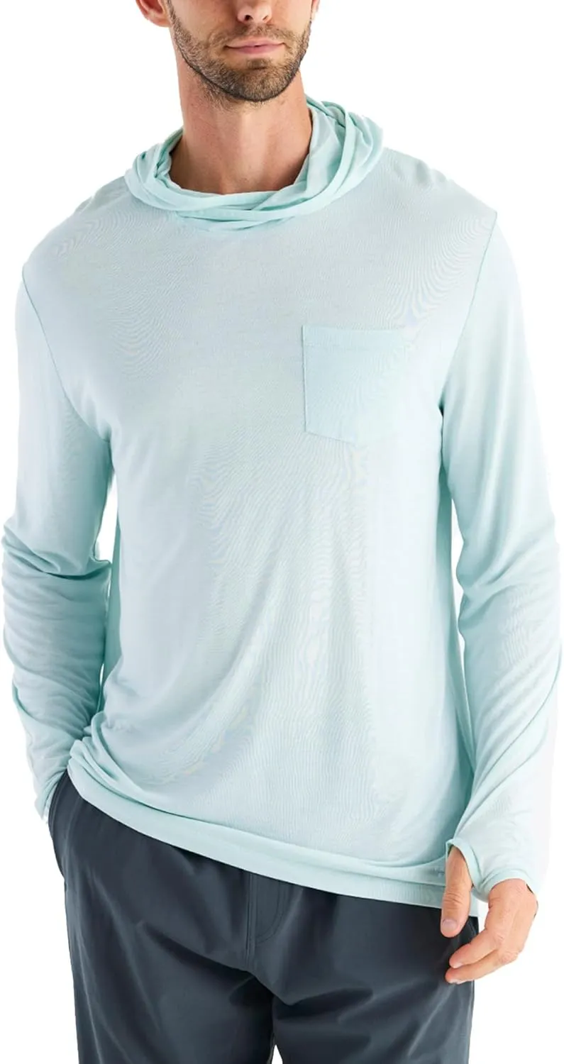 Free Fly Men's Lightweight Hoodie - UPF 20  Sun Protection Moisture Wicking, Breathable Bamboo Viscose Outdoor Shirt for Men