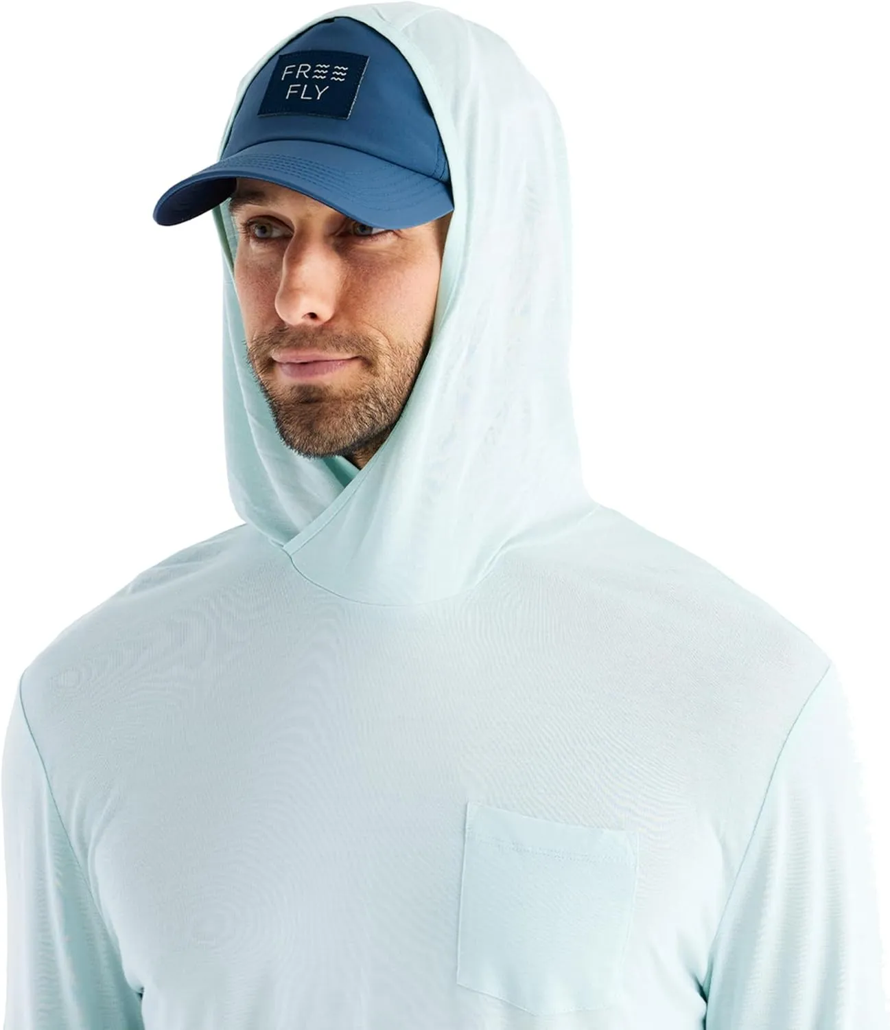 Free Fly Men's Lightweight Hoodie - UPF 20  Sun Protection Moisture Wicking, Breathable Bamboo Viscose Outdoor Shirt for Men