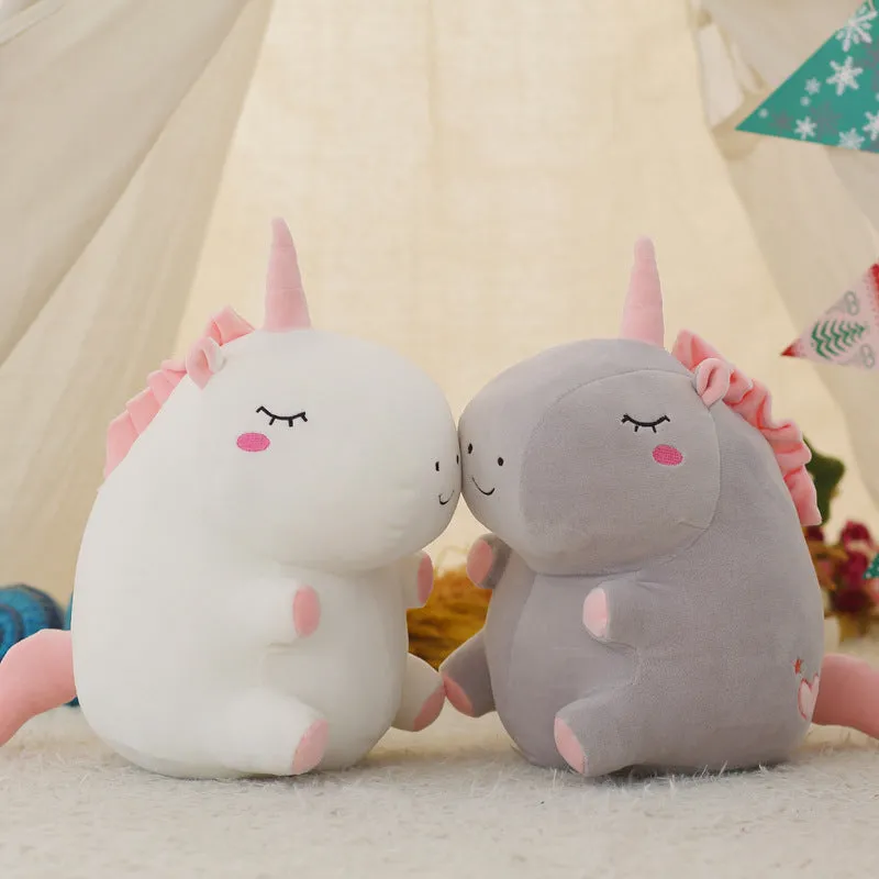 Kawaii Chubby Unicorn Plush