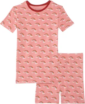 KicKee Pants Baby Girls' Print Sleeve Pajama Set with Shorts (Toddler/Little Big Kids)