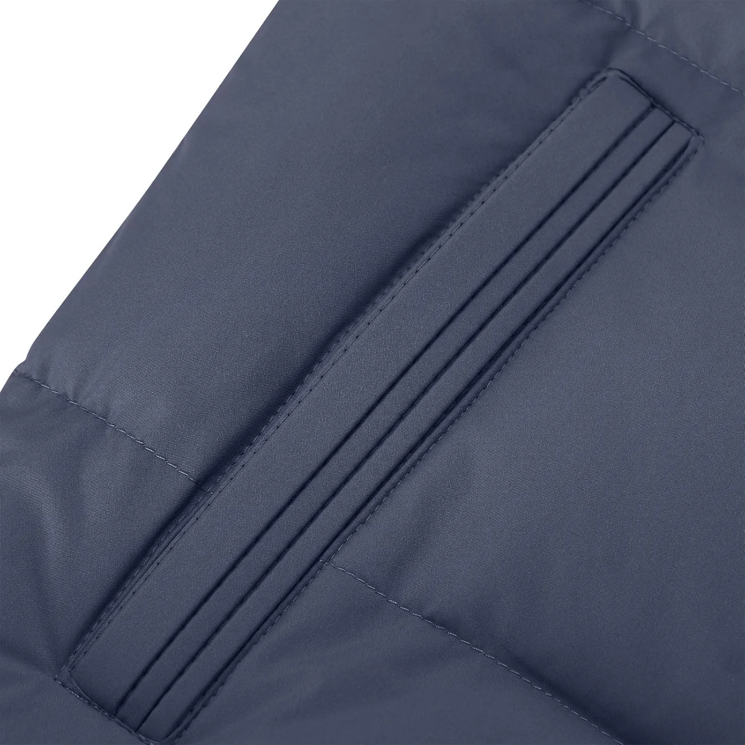 Lmdudan Men's Quilted Puffer Vest Thicken Warm Winter Coat with Hood 2024 Fashion Sleeveless Casual Zip Up Jacket Outerwear