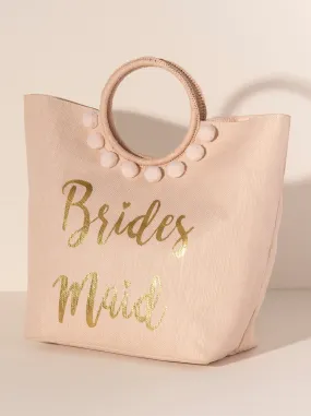 Mia Bridesmaid Bridal Tote | Blush
