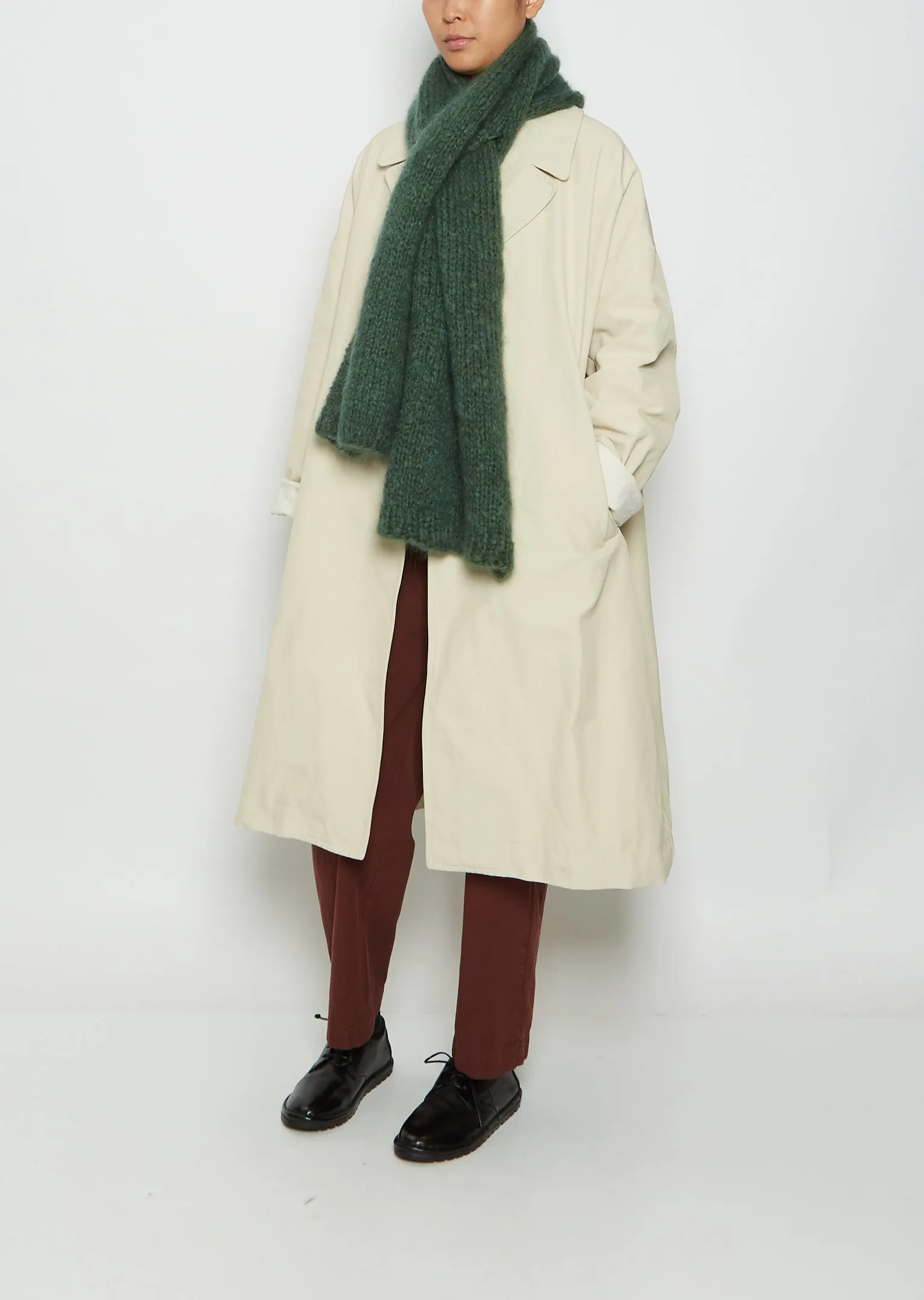 Mohair Scarf — Green
