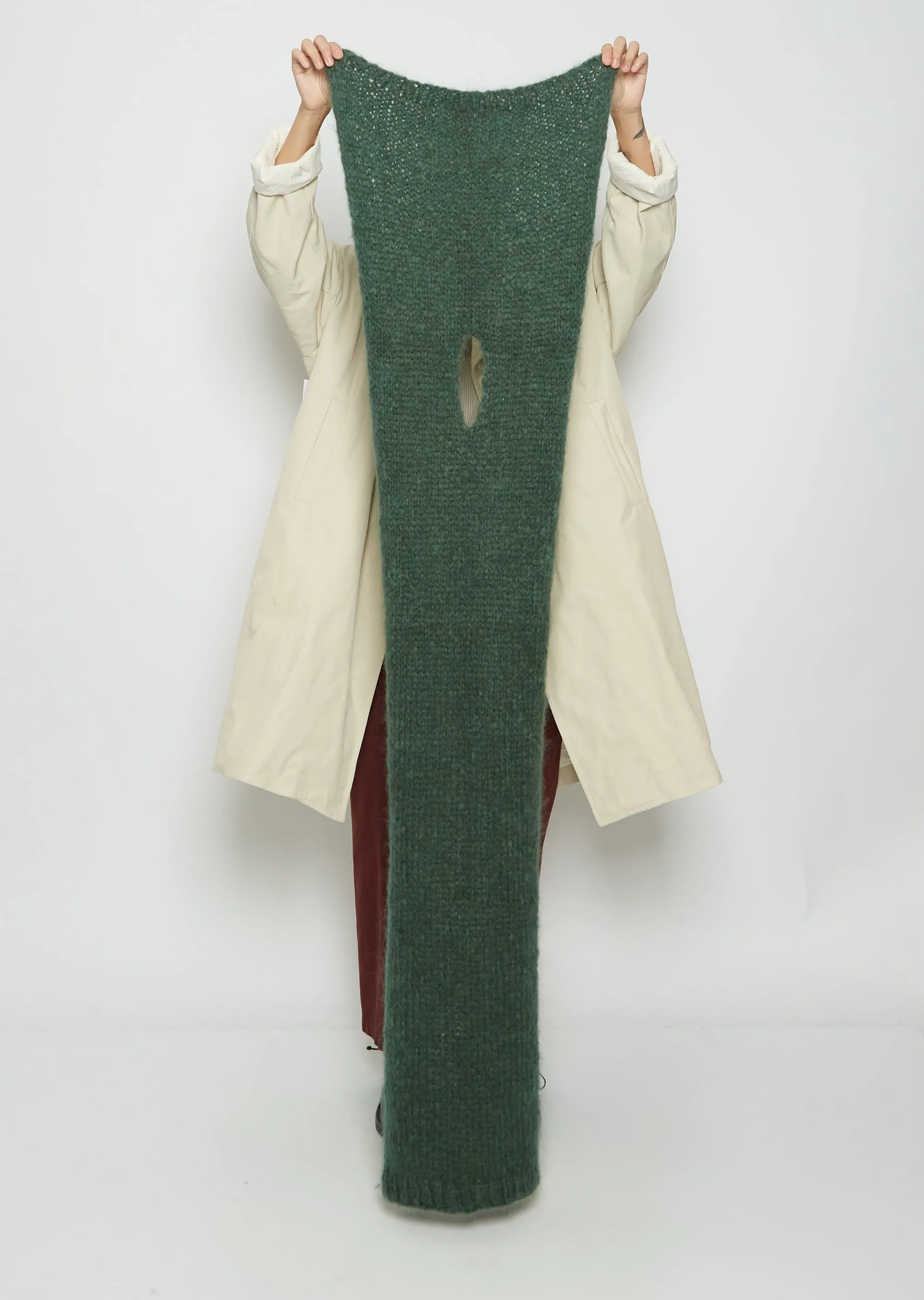 Mohair Scarf — Green