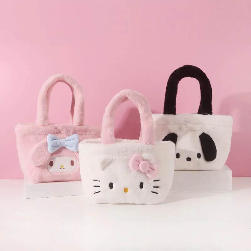 Sanrio 3D Face Plush Tote