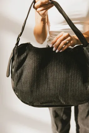 Toulouse Woven Tote in Black