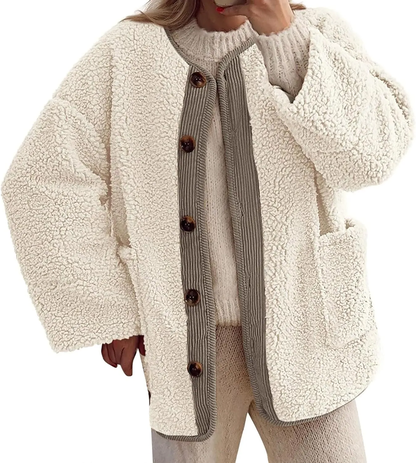 Womens Hooded Thickened Long Down Jacket Jacket Pocket Cotton Loose Jacket Heavyweight Long Length Puffer Parka