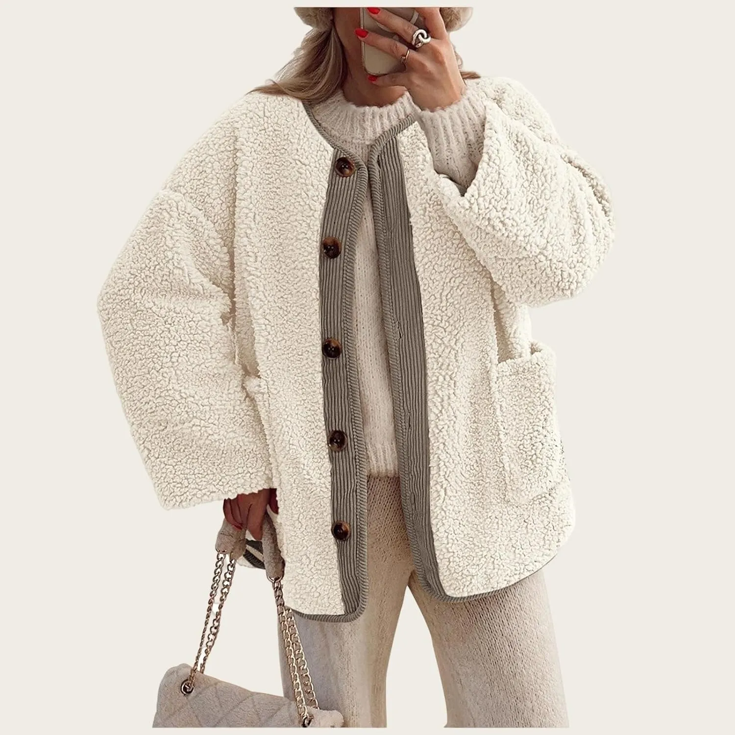 Womens Hooded Thickened Long Down Jacket Jacket Pocket Cotton Loose Jacket Heavyweight Long Length Puffer Parka