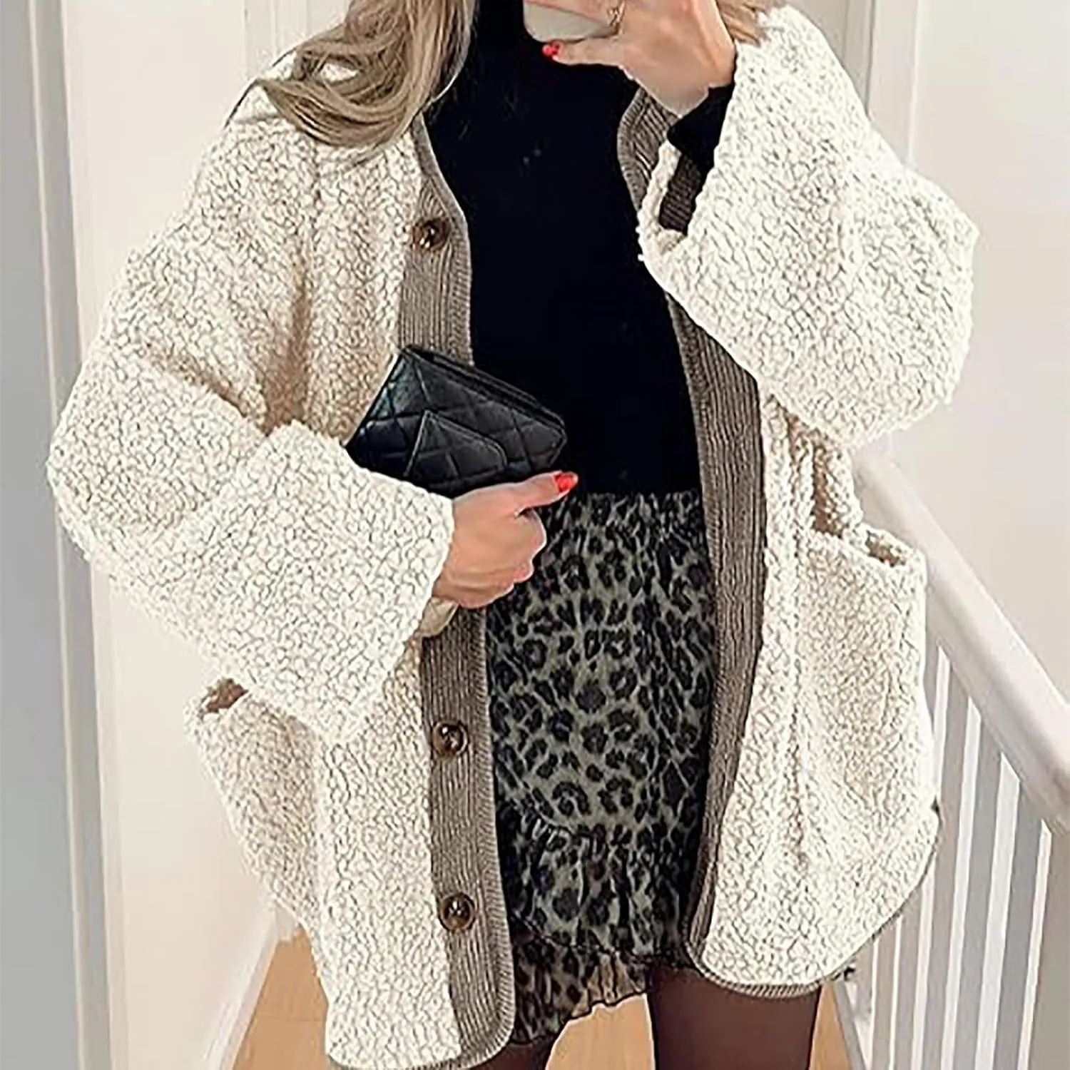 Womens Hooded Thickened Long Down Jacket Jacket Pocket Cotton Loose Jacket Heavyweight Long Length Puffer Parka